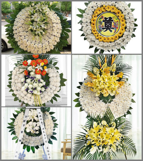 湖北襄阳市襄州区双沟镇秦庄村花圈速递